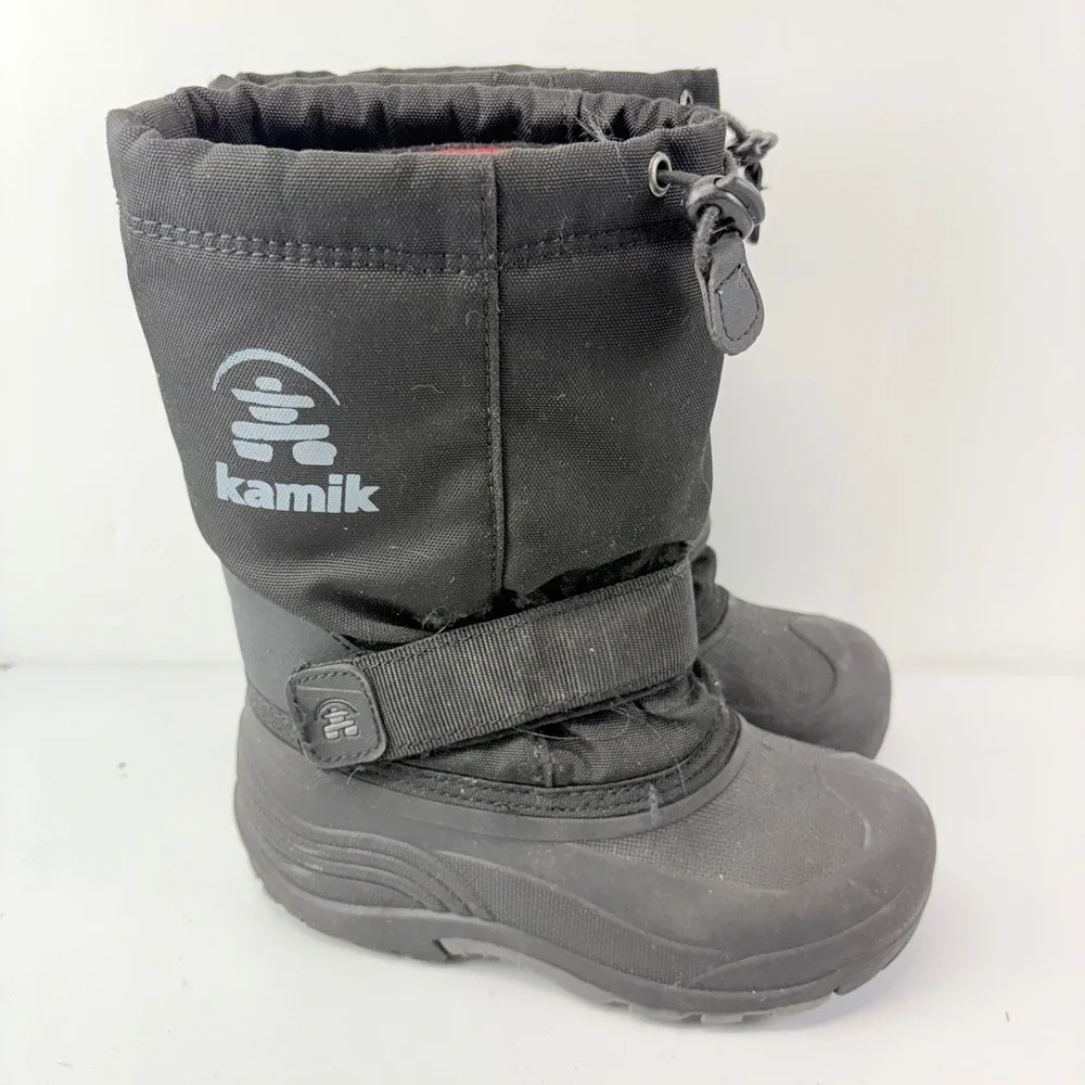 Kamik Snow Boots Little Kids Size 13 Black Waterproof Insulated Winter Boots